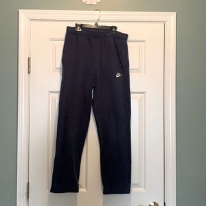 Navy Wide Leg Nike Sweatpants